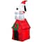 4ft. Airblown® Inflatable Christmas Snoopy on Dog House